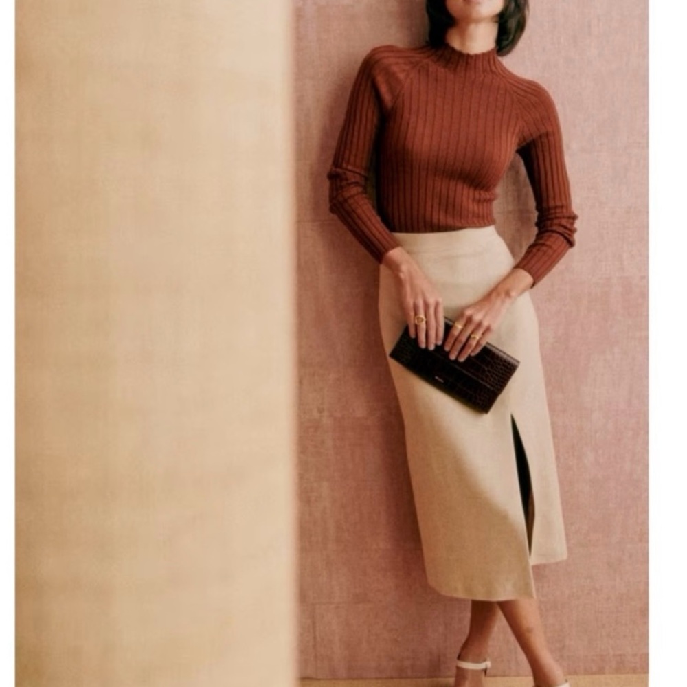 Sezane Madelyn Linen Skirt